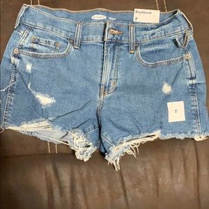 Distressed old navy shorts